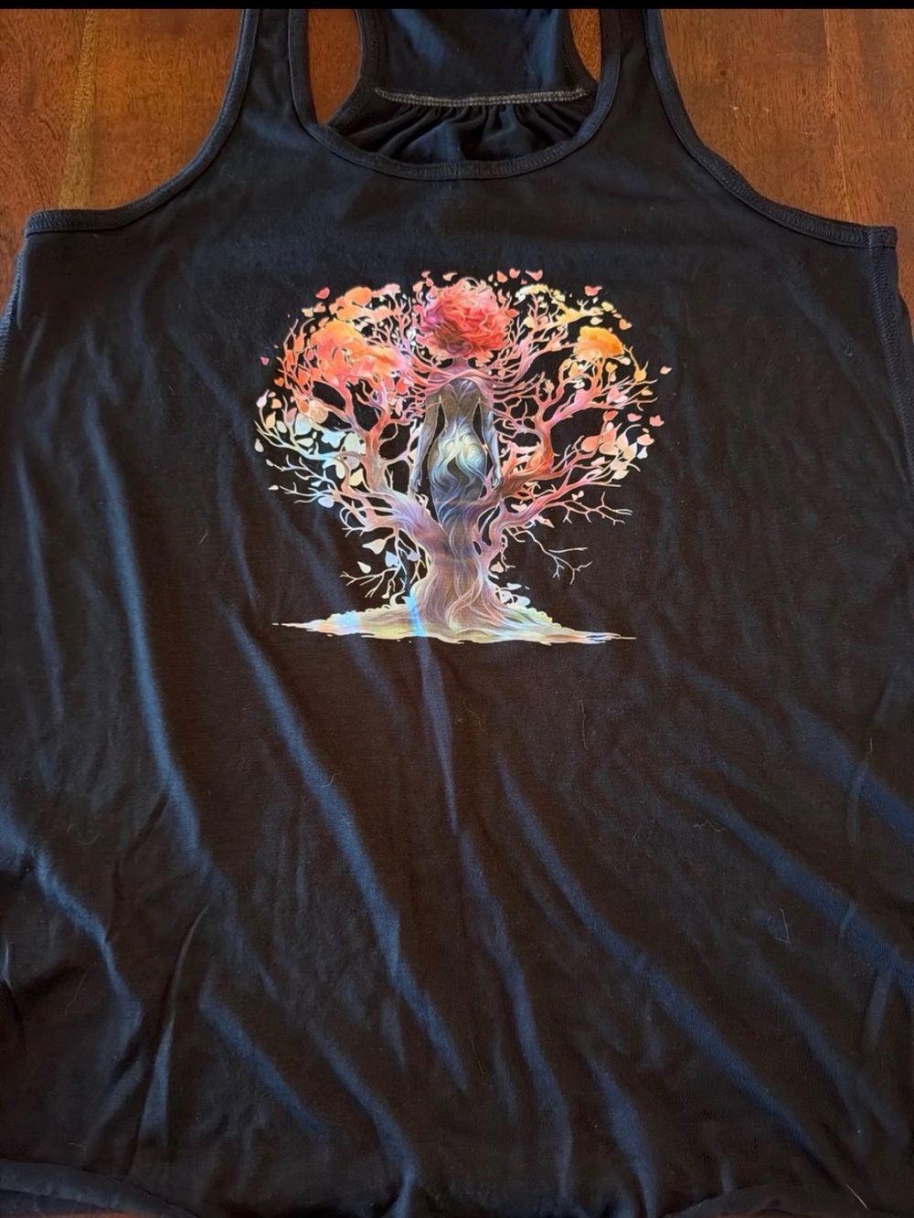 Constantly Varied Gear Black Tank Top with Multicolor Tree Graphic